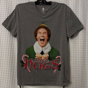 ELF Heather Gray Graphic Tee Size MD